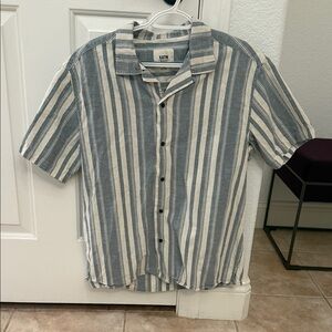 Katin Casual Striped Shirt in Blue and Cream